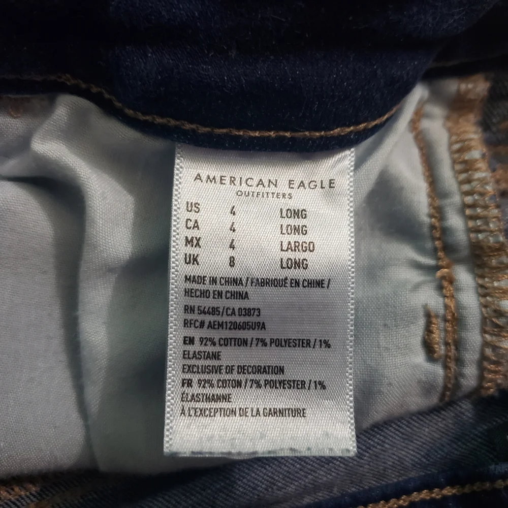 American Eagle Hi-Rise Jegging Jeans Women's 4 Long - Picture 6 of 7